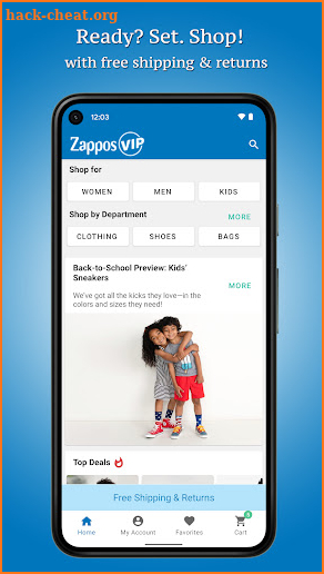 Zappos screenshot