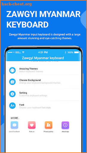 Zawgyi Myanmar keyboard 2021 screenshot