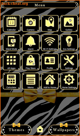 Zebra Ribbon Wallpaper screenshot