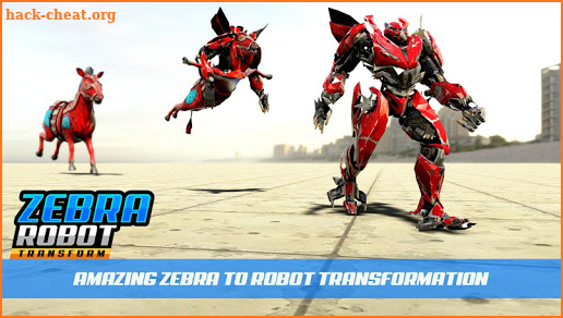 Zebra Robot Car Game: Robot Transforming Games screenshot