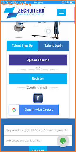 Zecruiters- Job and Recruitment Portal screenshot