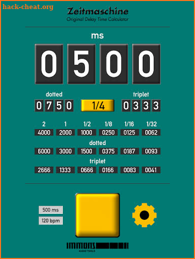 Zeitmaschine Delay Time Calcul screenshot