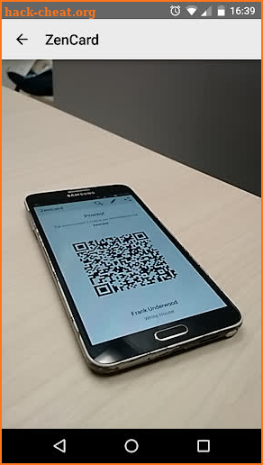 ZenCard QR Code Business Card screenshot