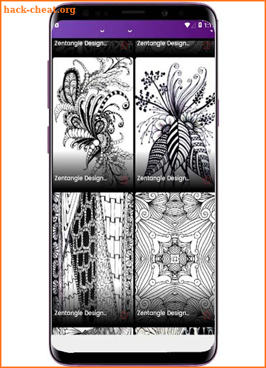 Zentangle Patterns Designs screenshot