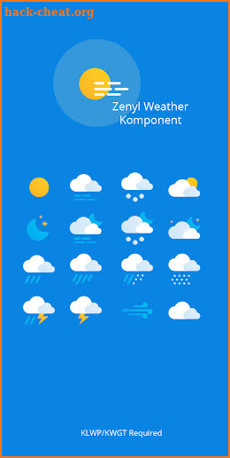 Zenyl - Weather Komponent for KLWP/KWGT screenshot