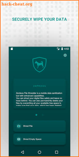 ZERDAVA File Shredder screenshot