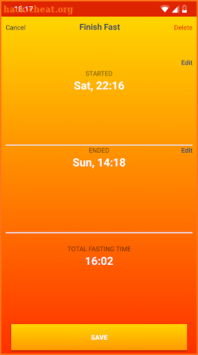 Zero Calories - fasting tracker screenshot