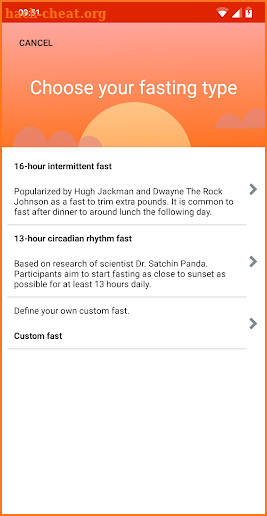 Zero - fasting tracker screenshot