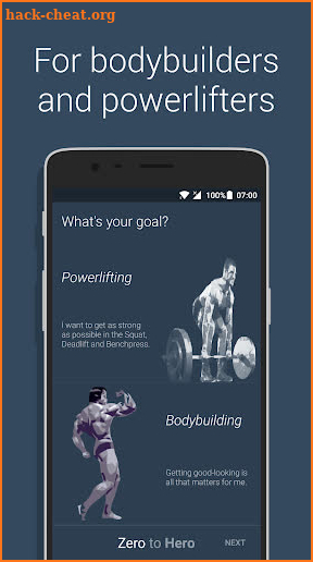 Zero to Hero: The Workout App screenshot
