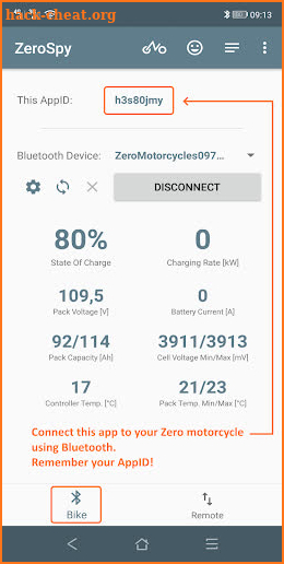 ZeroSpy for Zero Motorcycles screenshot