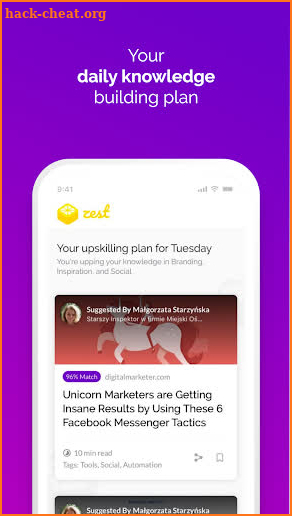 Zest - Marketing Upskilled screenshot