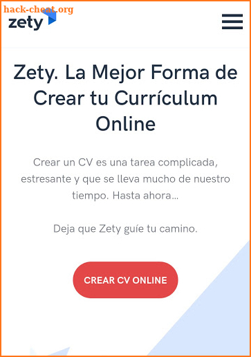 Zety: creador de CV profesional y  de currículums screenshot