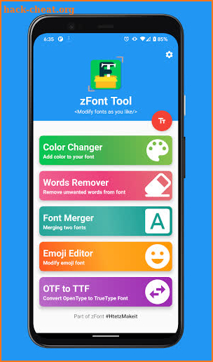 zFontTool - Font Color, Merger, Remover, Emoji ✅ screenshot