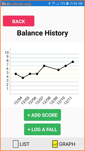 Zibrio Balance Coach screenshot