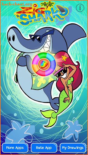 zig coloring baby shark screenshot