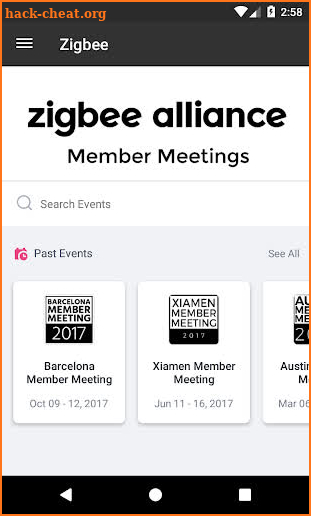 Zigbee Alliance Member Meeting screenshot