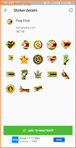 Zimbabwe Stickers by Samanyika.com screenshot