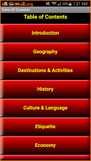 Zimbabwe Travel Basic Info App screenshot