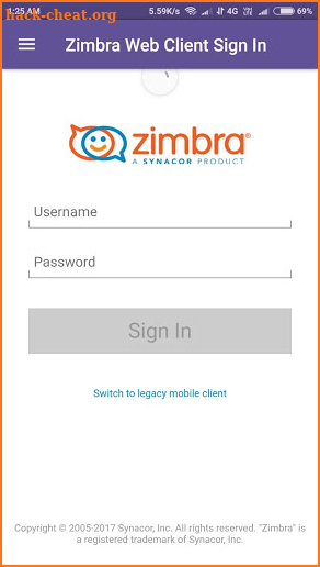 Zimbra Mail screenshot