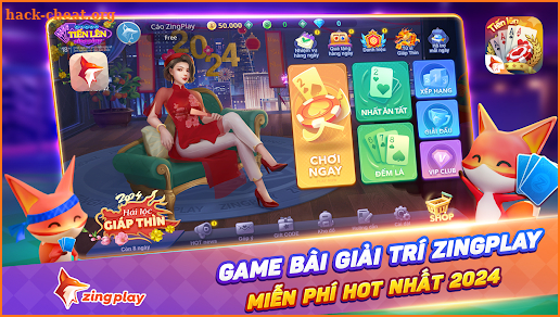 ZingPlay cổng game bài screenshot