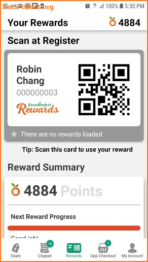 Zion Market Rewards screenshot