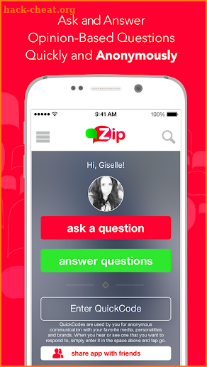 Zip: The Question Answer App screenshot