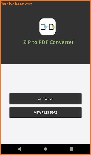 Zip to PDF Converter screenshot