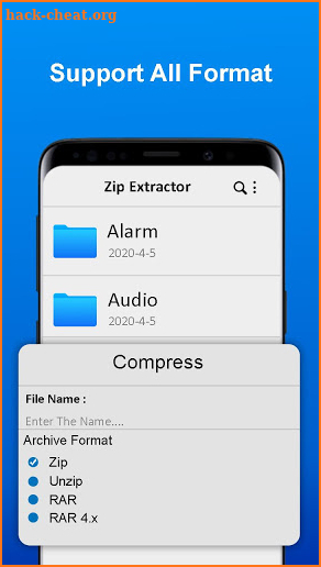 Zip Unzip File compressor & extractor File Manager screenshot