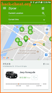 Zipcar screenshot