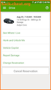 Zipcar screenshot