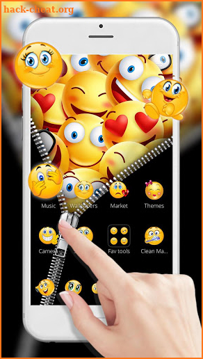 Zipper Smiley Emoji Launcher Theme HD Wallpapers screenshot