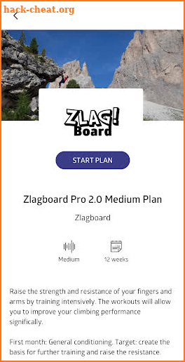 Zlagboard – personalized hangboard training screenshot