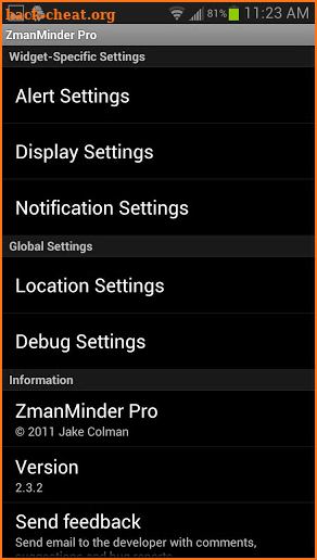 ZmanMinder Pro screenshot