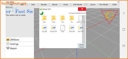 ZModeler for Android screenshot