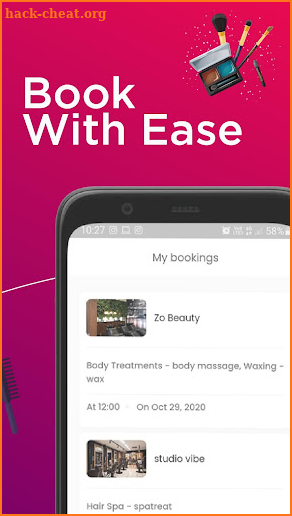 Zo Booking  – Salon Booking Ma screenshot