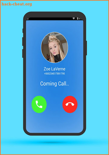 Zoe Laverne fake call screenshot