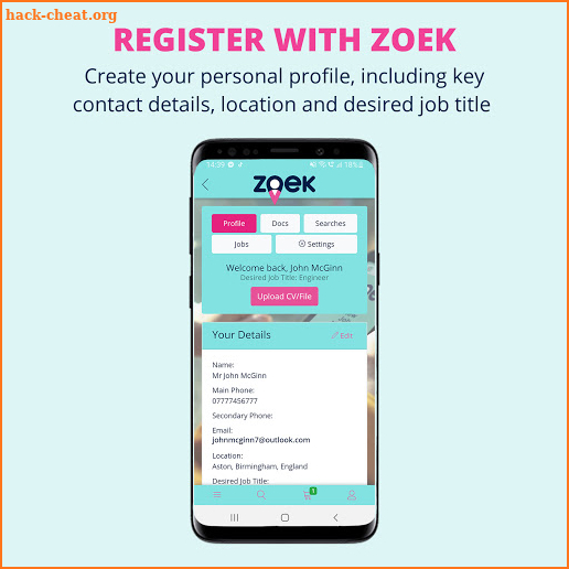 Zoek Job Search App - Apply for new jobs on the go screenshot