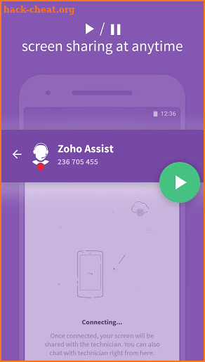 Zoho Assist - Customer screenshot