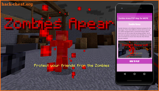 Zombie Arena PVP map for MCPE screenshot