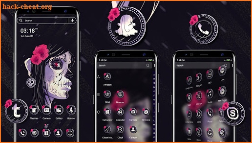 Zombie Girl Launcher Theme screenshot