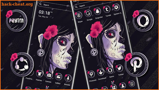 Zombie Girl Launcher Theme screenshot