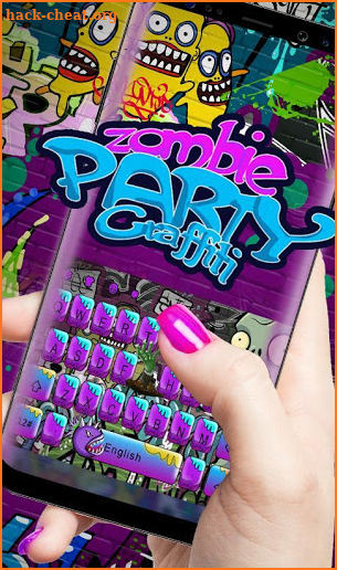 Zombie Graffiti Keyboard Theme screenshot