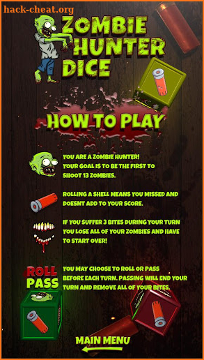 Zombie Hunter Dice screenshot