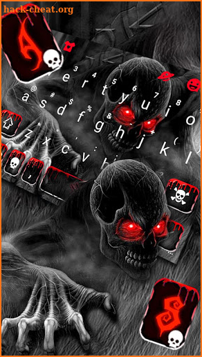 Zombie Monster Skull Keyboard Theme screenshot