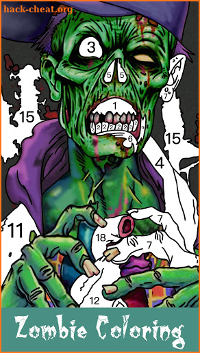 Zombie Painting: Paint by Numbers & Zombie Artwork screenshot