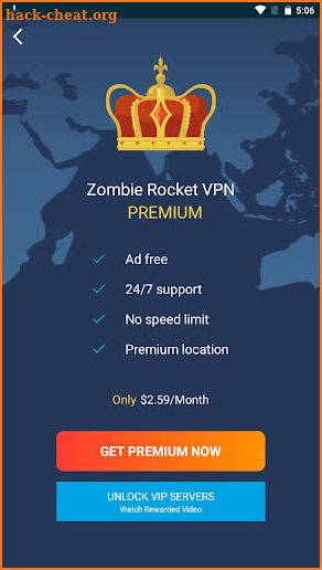 Zombie Rocket VPN screenshot