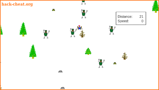 Zombie SkiFree screenshot