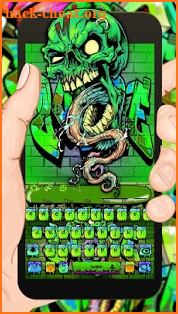 Zombie Skull Graffiti Keyboard Theme screenshot