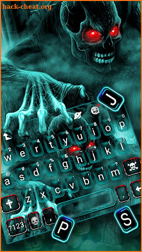 Zombie Skull Keyboard screenshot
