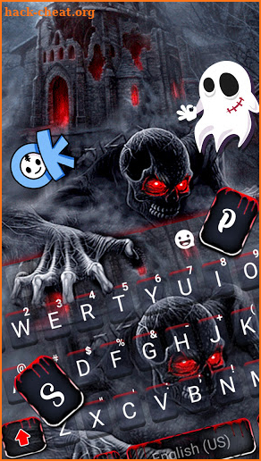 Zombie Skull Live Keyboard Background screenshot